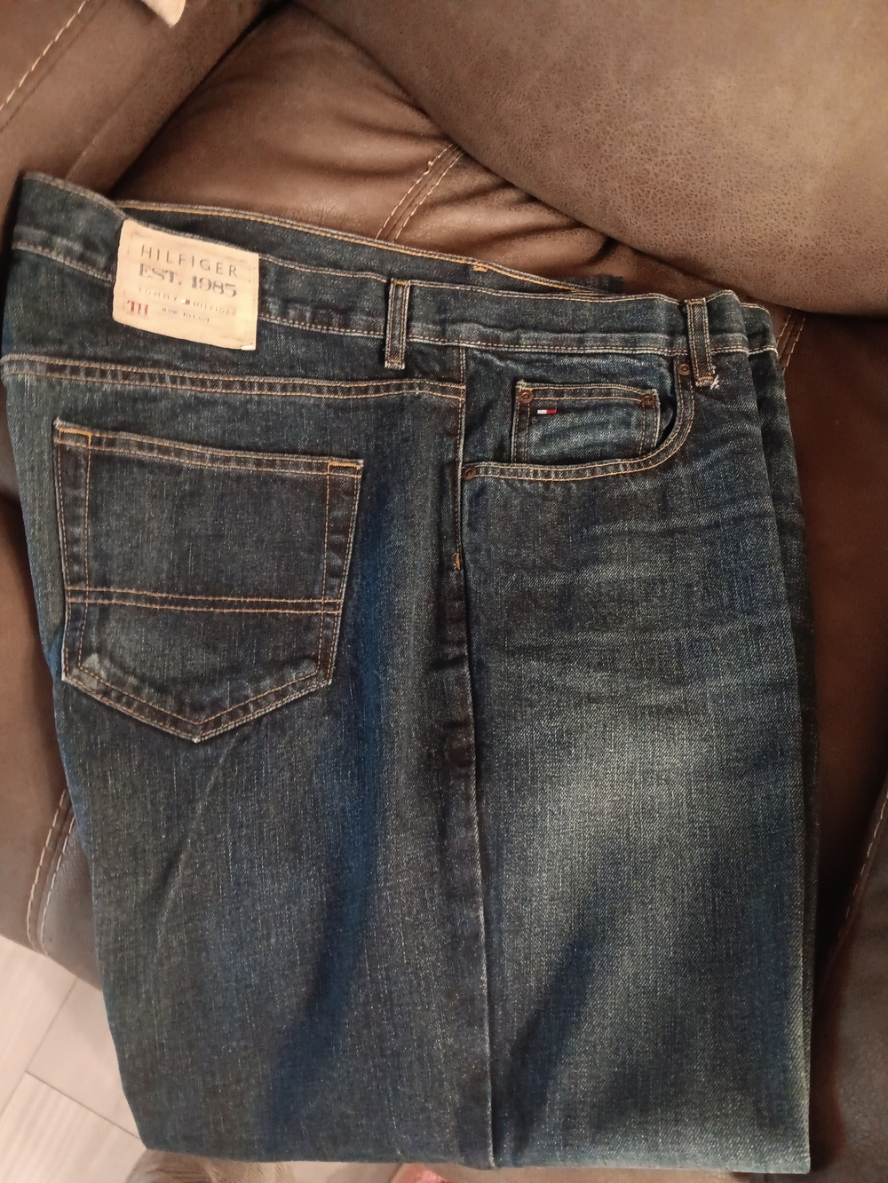 Tommy Hilfiger Men’s Dark Blue Straight Fit Jeans